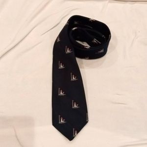 Lighthouse Neck Tie polyester 3.5x55" Navy